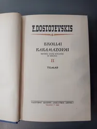 Broliai karamazovai. II tomas knygos viršelis