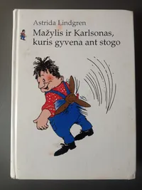 Mažylis ir karlsonas, kuris gyvena ant stogo knygos viršelis