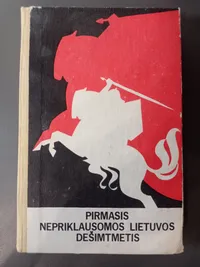 Pirmasis nepriklausomos Lietuvos dešimtmetis knygos viršelis