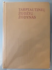 Tarptautinių žodžių žodynas knygos viršelis