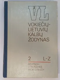 Vokiečių - lietuvių kalbų žodynas 2 l - z knygos viršelis